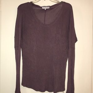 Light purple sheer oversized sweater